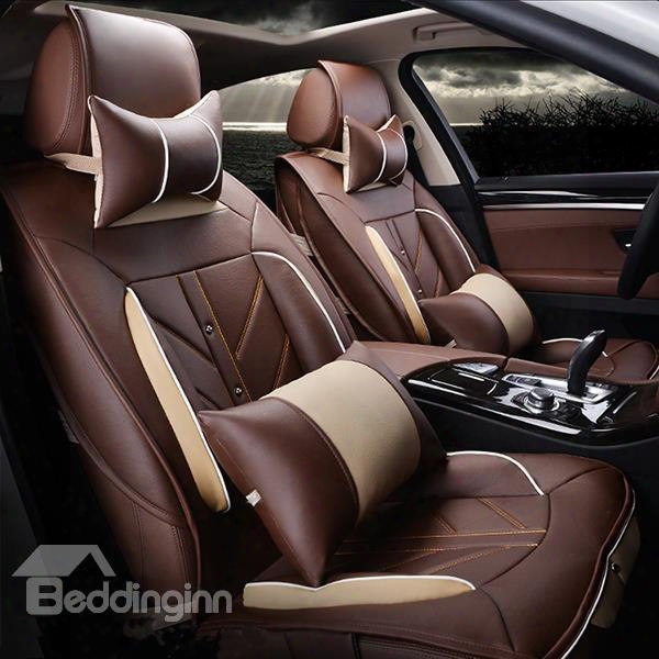 High-grade Charming Design Pu Leatherette Material Universal Five Car Seat Covers