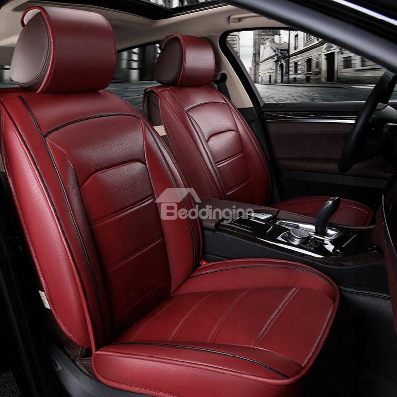 High Grade Pu Leather Solid Exterior Cost-effective Universal Car Seat Covers