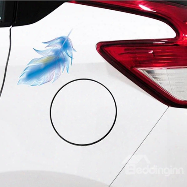 Perfect Designed Distinctive Feather Decorating Car Stickers