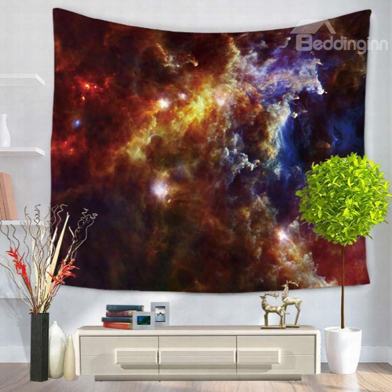Rolling Clouds Galaxy Space And Universe Decorative Hanging Wall Tapestry
