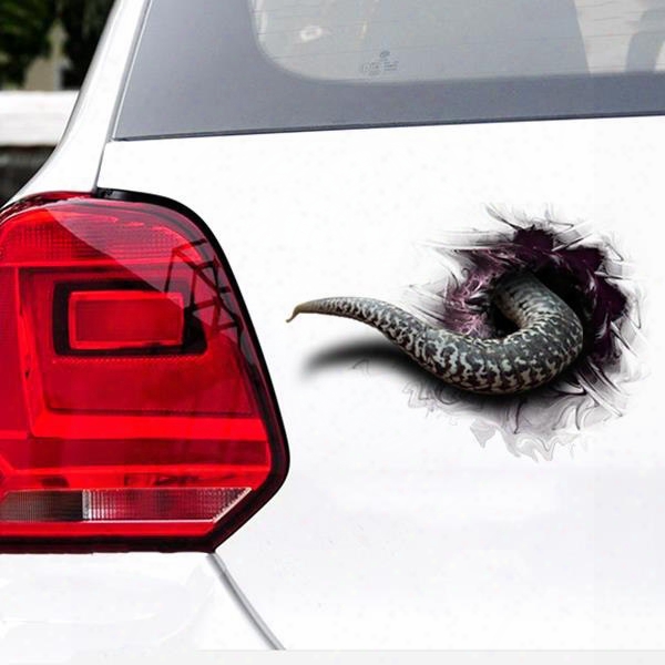 Special Originality 3d Snake Tail Car Stickers