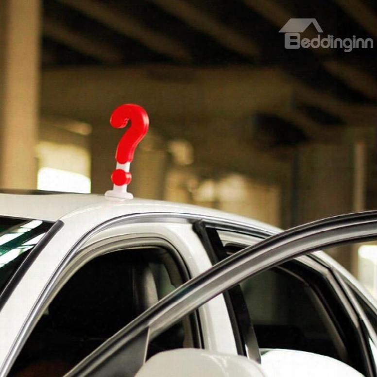Symbol Question Exclamation Colorful Plastic Creative Car Decor