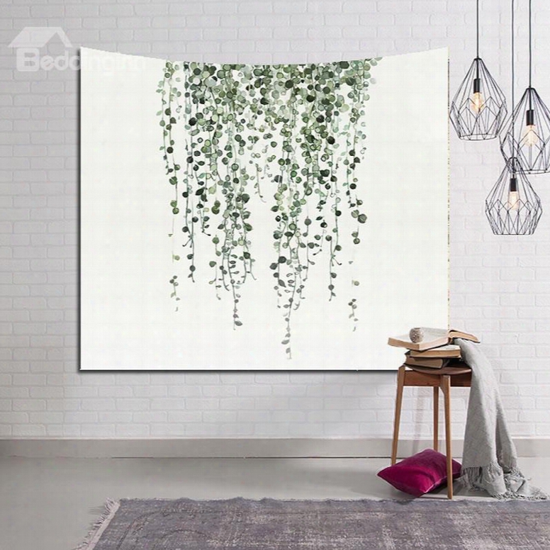 Tropical Vine With Branches Decorative Hanging Wall Tapestry