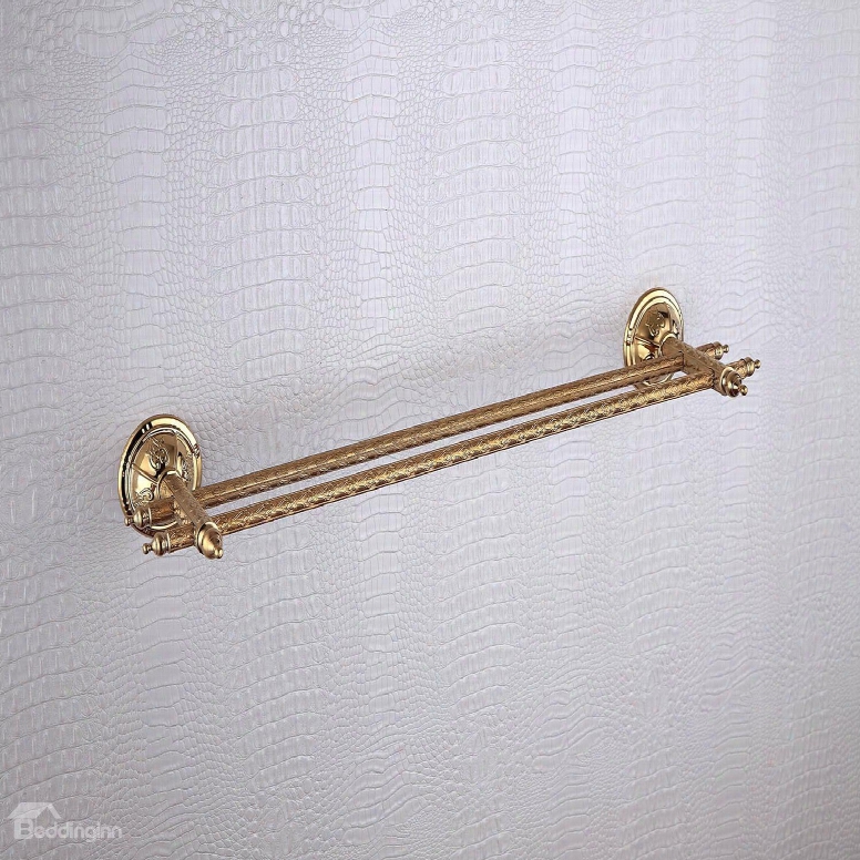 Venetian Golden Bronze Brass 24 Inch Double Towel Bar