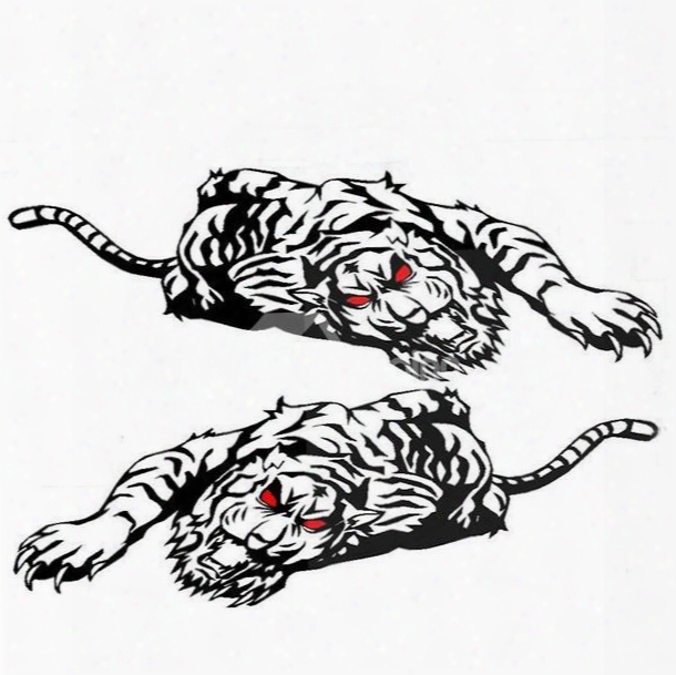 Wonderful Strong Tiger Both Side Car Body Sticker