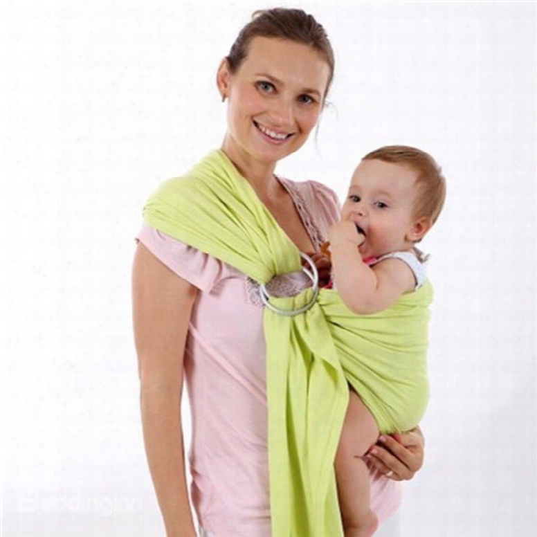 Adjutsable Loop Pure Color Simple Style Cotton 1-piece Baby Carrier