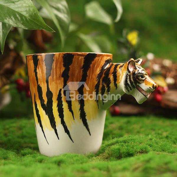 Amazing 3d Tiger Design Ceramic Coffee Mug