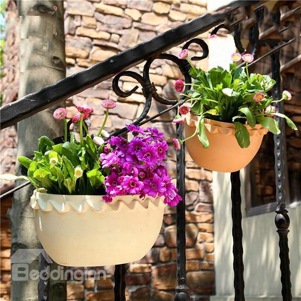 Creative Resin Lace Edge Hanging Flower Pot