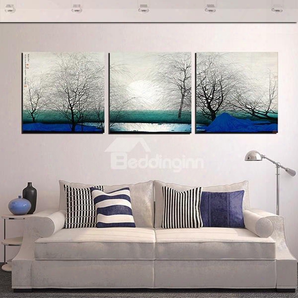 Creative Winter Morning Scene 3-panel Wall Art Prints