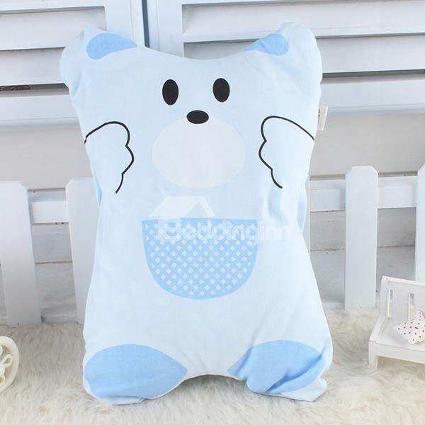 Lovely Bear With Pocket Print Baby Pillow