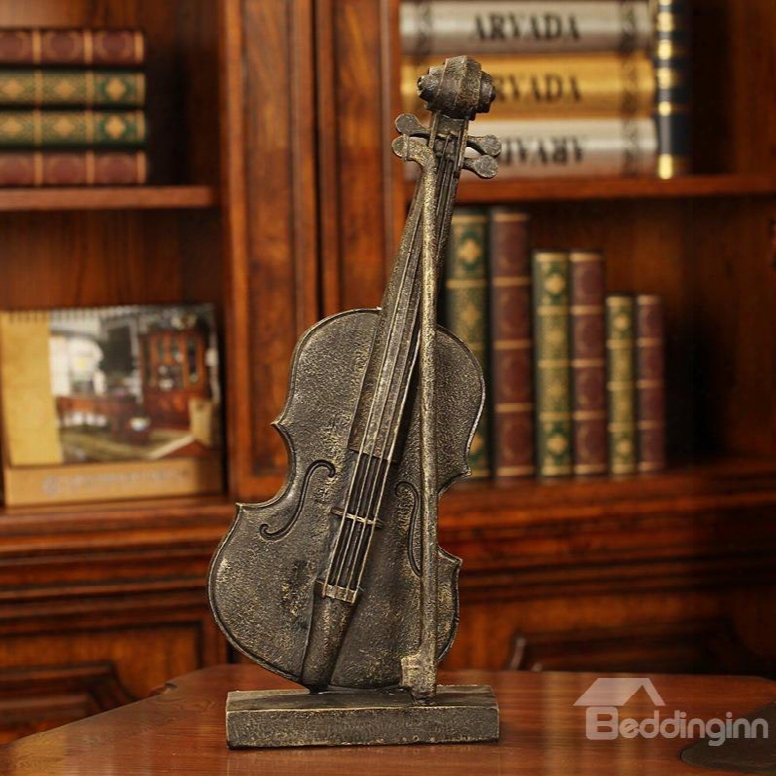Vintage Violin Model Resin Desktop Decoration