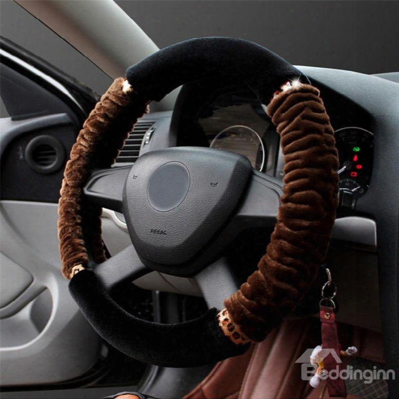 Warm Super Soft Plush Concise Designed Steering Wheel Counterbalance