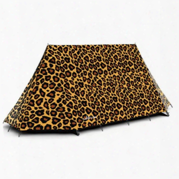 3-person 3d Leopard Print Quick-set Up Outdoor Waterproof Camping Tent