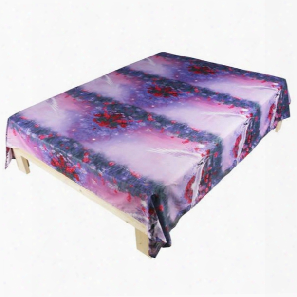 3d Flying Horse Printed Polyester Flat Sheet