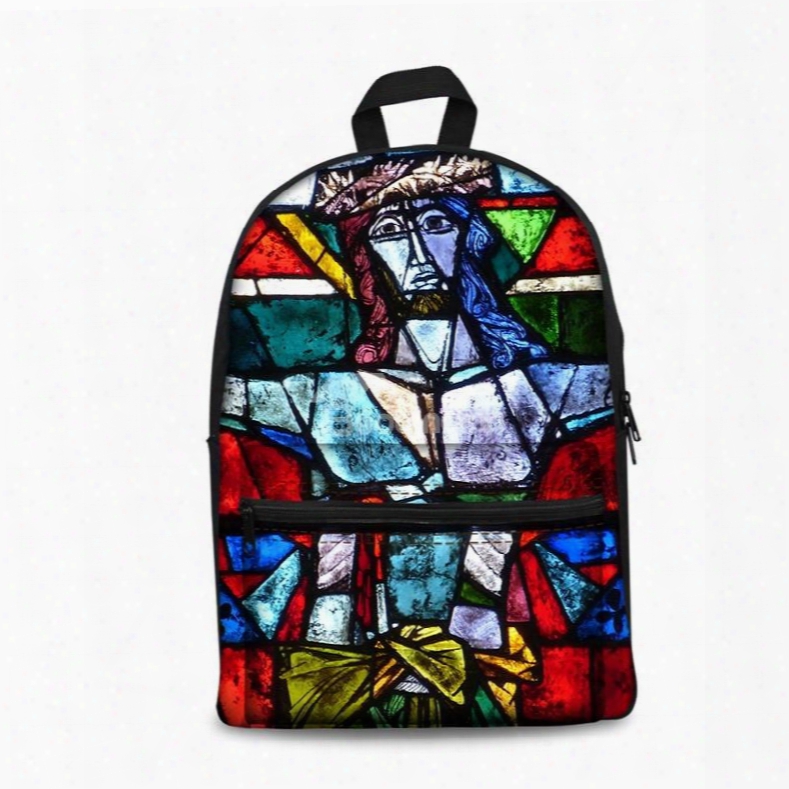 3d Vintage Jesus God Church Pattern School Outdoor For Man&woman Backpack