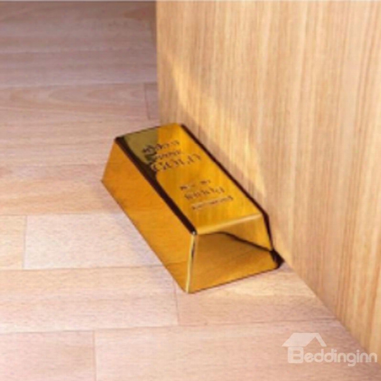 Amazing And Creative Electroplated Golden Doorstop Modern Style Home Gift