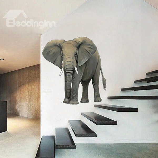 Amazing Decorative Elephant-african Pattern Wall Sticker