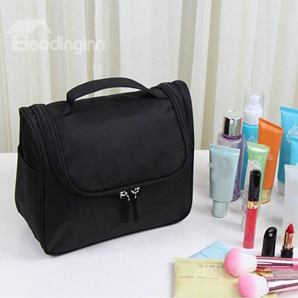 Black Waterproof Travel Toiletry Bag & Personal Organize Cosmetic Bag