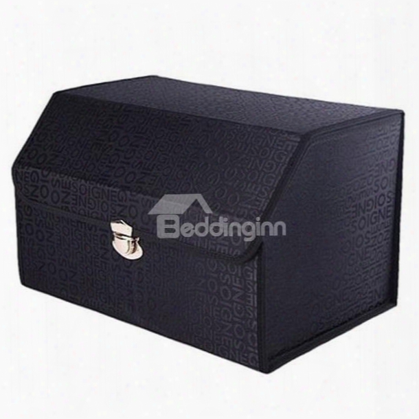 Classic Black Design Durable High Capacity Muti-use Universal Trunk Organizer