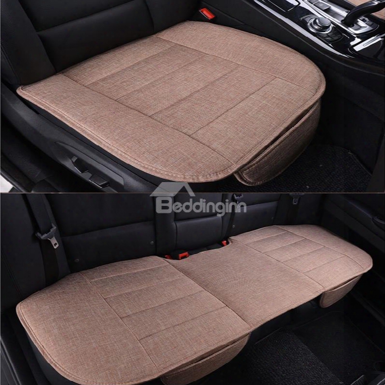 Classic Business Style Durable Pet Material 3-pieces Universal Car Seat Mat