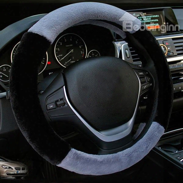 Classic Fashion Popular Contrast Color Design Universal Car Steering Wheel Cover