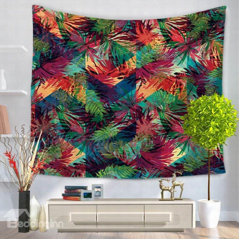Colorful Beach Towels Banana Leaf Pattern Decorative Haning Wall Tapestry