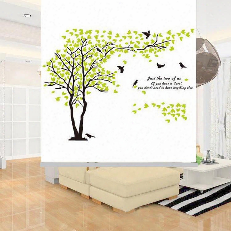 Concise Hand Painted Tree Printing Blackout 3d Roller Shades