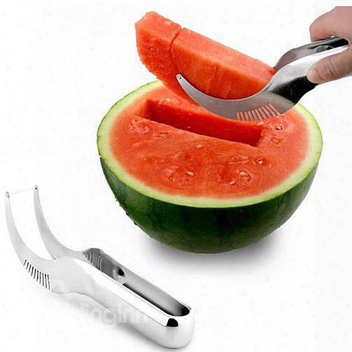 Convenient Stainless Watermelon Cut Honeydew Slicer