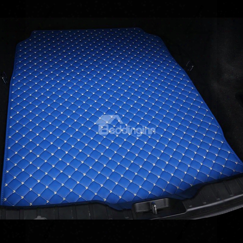 Cost-effective Classic High-quality Leather Blue Custom Car Trunk Cushion