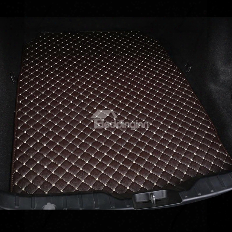 Cost-effective Classic High-quality Leather Coffee Custom Car Trunk Cushion