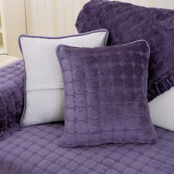 Creative Square Flannel 5 Colors Sofa Decorative Throw Pillow