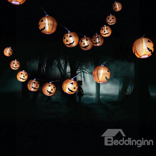 Cute Halloween Decoration Smile Pattern 78.7 Inches Led String Light