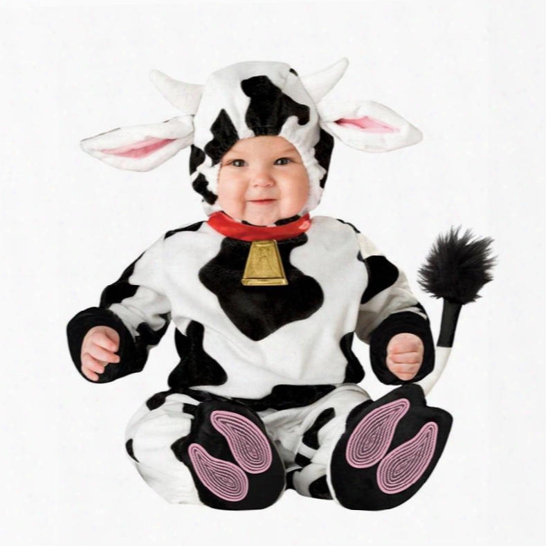 Diaryc Ow Shaped Tails Decoration Polyester Black And White Baby Costume