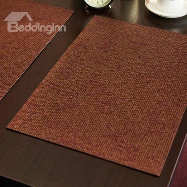 Dining Room Decorative Polyurethane Stain Resistant Fastness Table Placemat