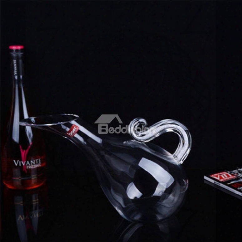 Elegant And Creative Style Swan Shape Crystal Wine Decanter