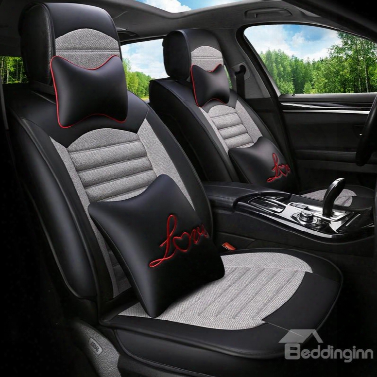Good Air Permeability Durable Delicate Colors Universal Car Seat Covers