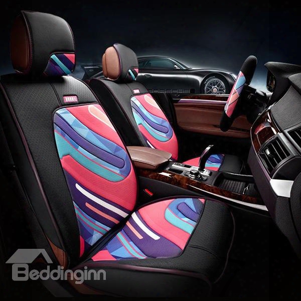 Graffiti Art And Environment Leather Car Abode Cover