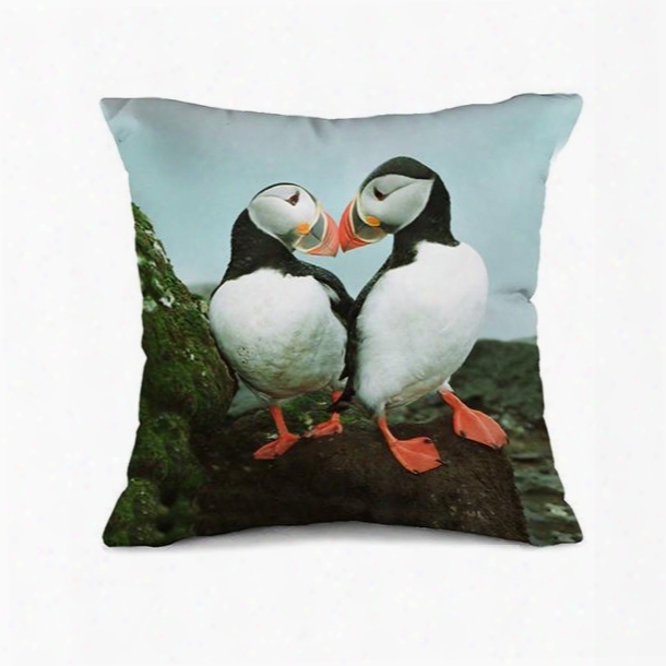 Heart-warming Toucan Couples 3d Print Throw Pillow Case