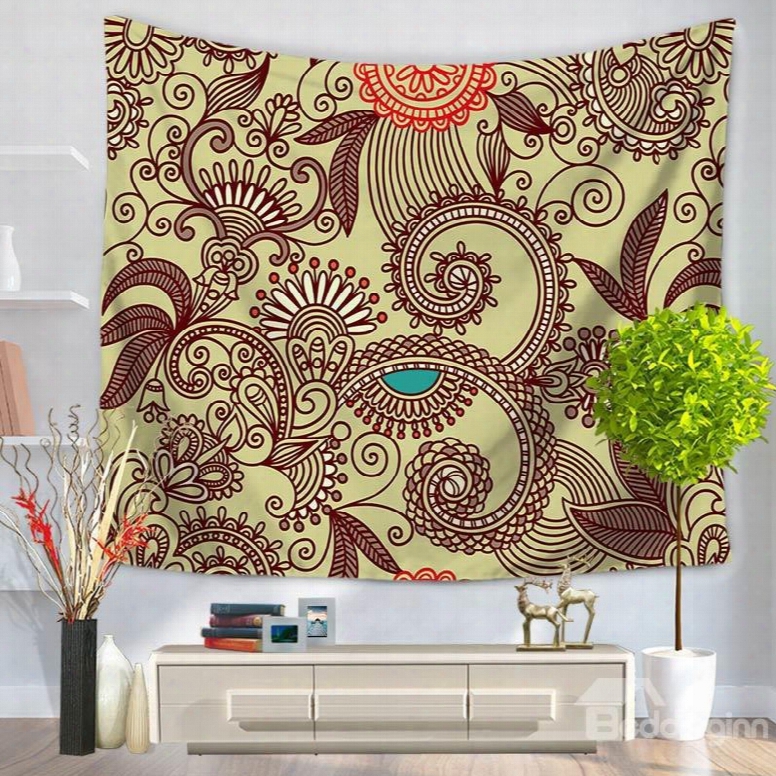 Hippy Mandala Bohemian Indian Pattern Ethnic Style Decorative Hanging Wall Tapestry