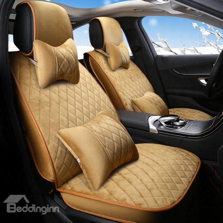 Luxury Pure Color Delicate Colors Conventional Universal Car Seat Covers