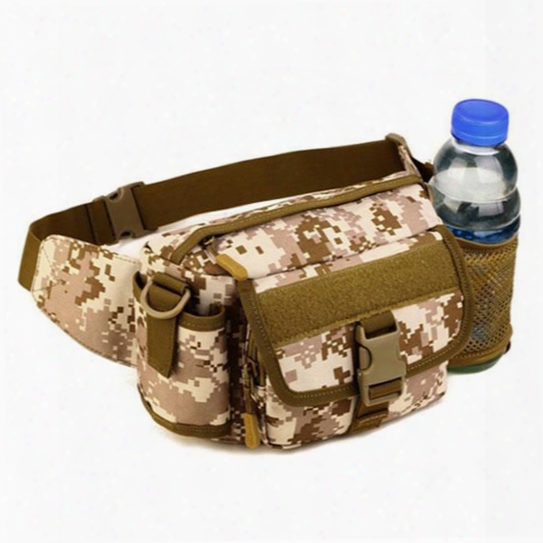 Multifunction Waterproof Lightweight Daybag With Bottle Holder Outdoor Running Hiking Waist Bag