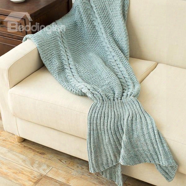 New Arrival Warm And Soft Blue Mermaid Blanket