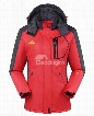 Female Outdoor Fleece Cloth with Stand Collar Thermal Zip-Front Jacket