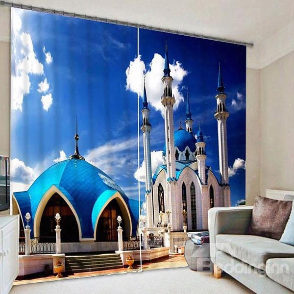 Spectacular Architecture Mosque In Russia Printing 3d Curtain
