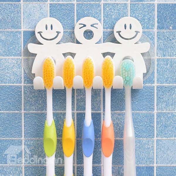 Super Cute Cartoon Resin Suction Toothbrush Holder