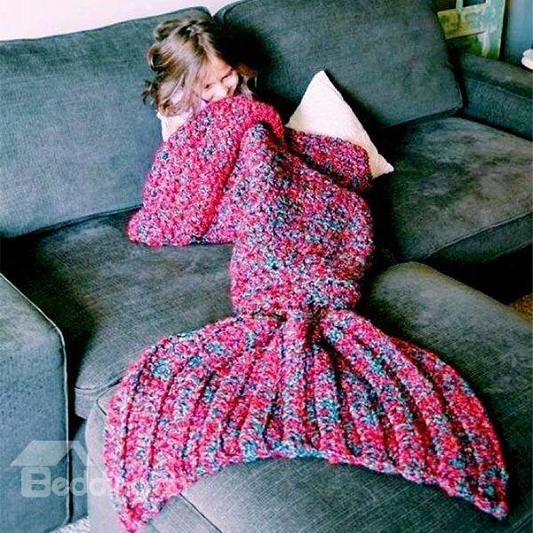 Unique And Handmade Crocheted Merm Aid Tail Blanket