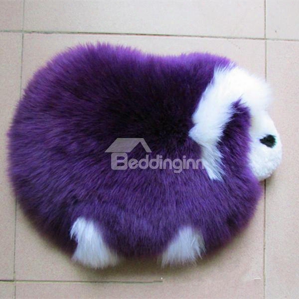 Very Cute Colorful Sheep Shape Design Woollen Decorative Warm Area Rug