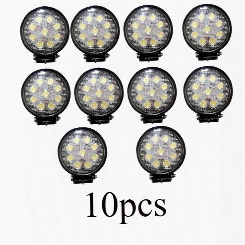 10 Piece Bundle 27w 9x3w Cree Leds Durable Work Lights For Vehicles