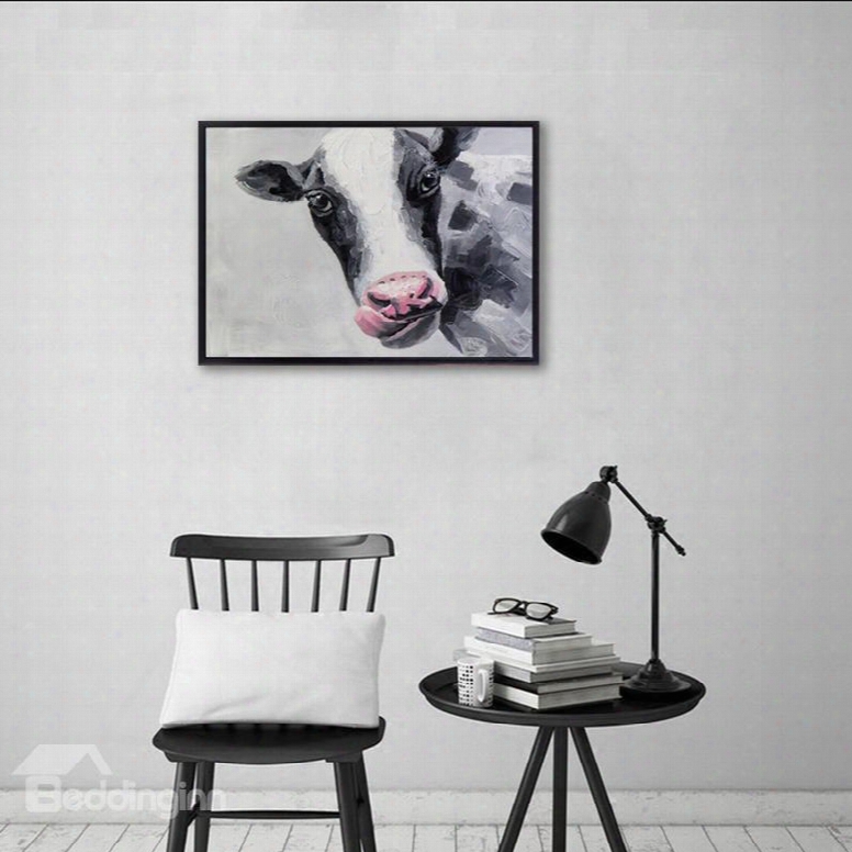 20␔28in Cow Printed Hanging Canvas Waterproof And Eco-friendly Framed Prints