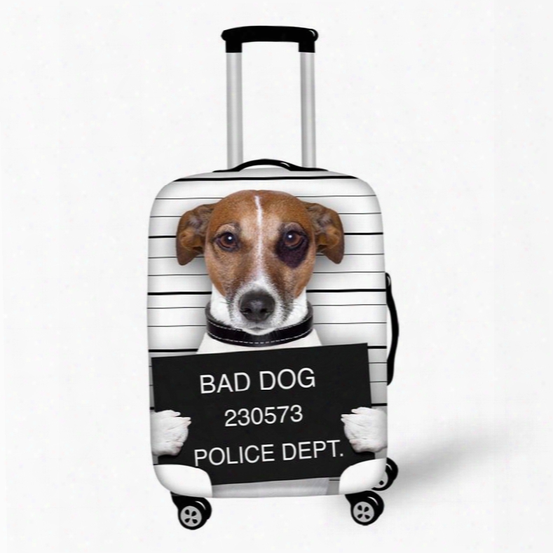 3d Printing Sad Dog Spandex Travel Dust Proof Luggage  Cover